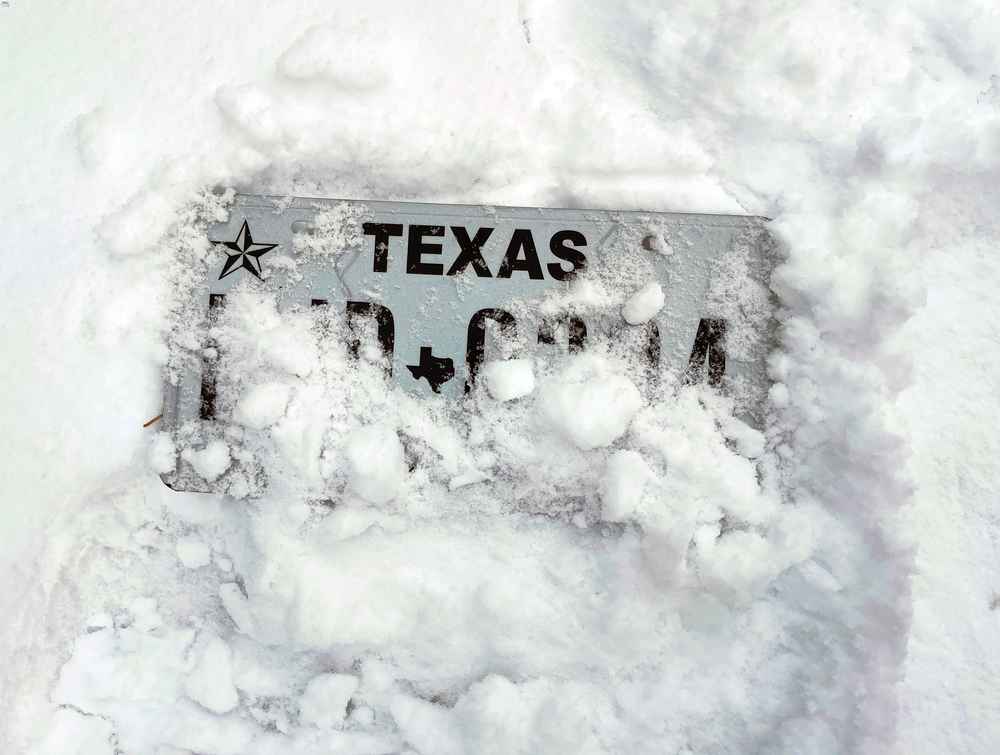 Snowstorm in Texas